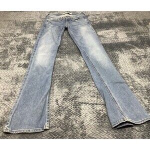 Hollister Girls Blue Jeans Petite Size 00R 23 X 33 Skinny And Tall EUC
